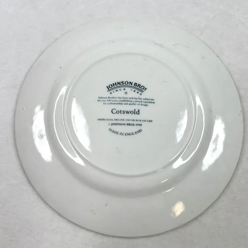 Vintage Johnson Bros 1990 Cotswold Transferware Dish